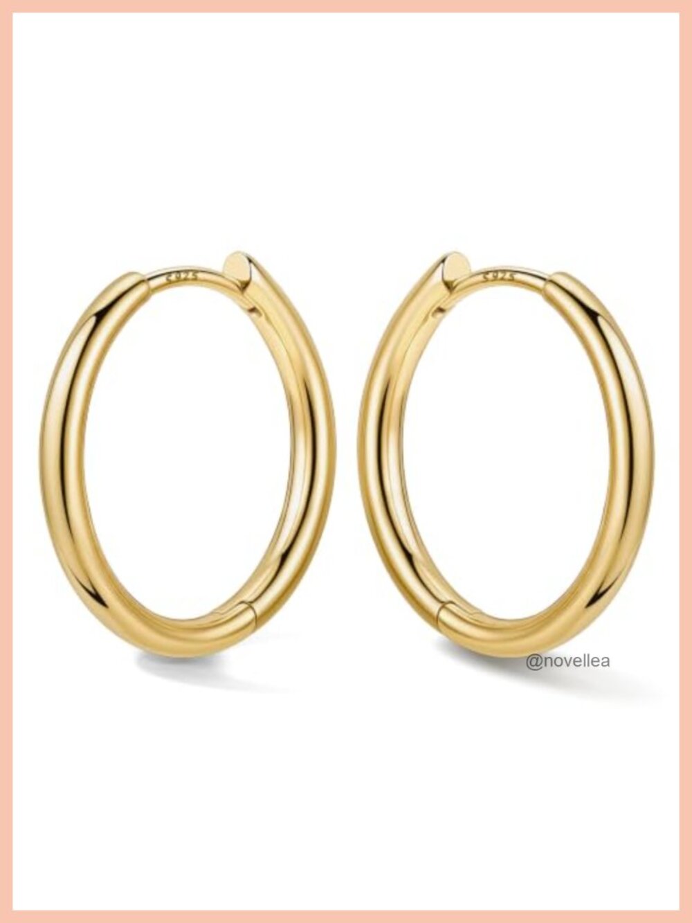 Sterling Silver Hoop Earrings for Women, Hypoallergenic, Small Huggie Hoops for
